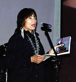 Joan Carol promoting Cliffie's book